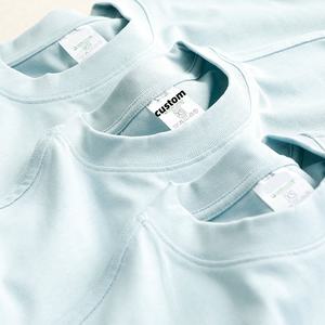 Serigrafía personalizada de alta calidad y bordado cuello redondo corto en blanco 100% algodón liso camiseta de gran tamaño para hombres - Product Image 2