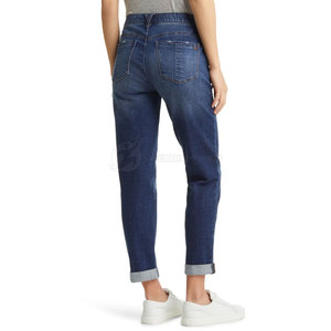 Pantalones Vaqueros Ligeros de Algodón 100% de Alta Calidad para Mujer, Estilo Casual Deportivo, Lavado Plano, Transpirables, de Secado Rápido, para Verano, Personalizados OEM - Product Image 3