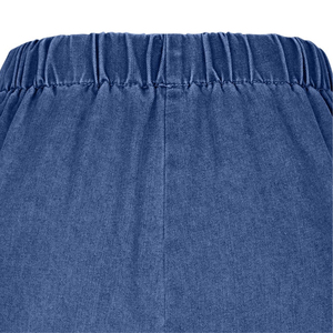 Short en jean pour femmes de haute qualité 100% coton extensible sur mesure de haute qualité avec style droit, short écologique - Product Image 5