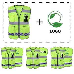 Chaleco de Seguridad de Alta Visibilidad con Malla Transpirable, Tiras Reflectantes, Multibolsillos, Ropa de Trabajo de Primera Calidad para Construcción y Tráfico - Product Image 4