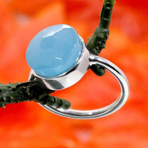 92.5 Sterling Silver Handmade Boho Style <b>Statement</b> <b>Ring</b> Multi Gemstones Natural Stone Cut Inlay Geometric Pattern Fine Righ - Product Image 6