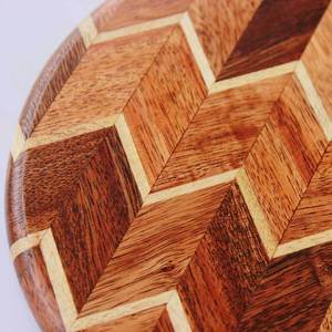 Planche à découper en bois à motif chevron écologique personnalisée, anti-bactérienne et antidérapante, pour usage en cuisine, vente en gros - Product Image 3