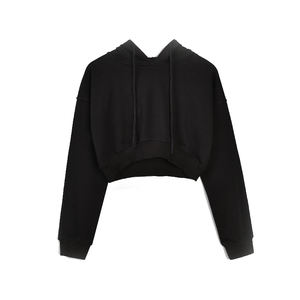 Free Shipping Fashion Women Crop Top <b>Hoodie</b> women's basic Sweatshirt Long Sleeves oversized <b>Blanket</b> - Product Image 6