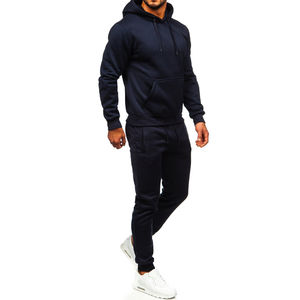 Ensemble de survêtement pour homme en molleton technique de luxe 100% coton d'origine, hiver, uni, logo personnalisé, ensemble 2 pièces, respirant, lourd, extérieur - Product Image 5