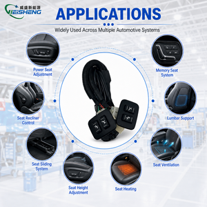 Faisceau de fils automobile personnalisé prise isolée en PVC faisceau de fils de siège électrique pour les applications de machines électroniques automobiles - Product Image 2