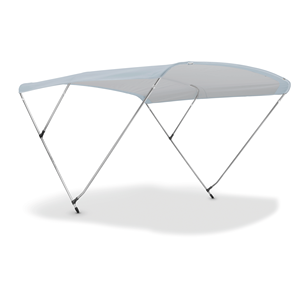 Bimini Top Sport 3 arches, housse de bateau, tube en acier inoxydable de 20 mm de diamètre, joints en nylon noir, fibre de verre renforcée, sur mesure - Product Image 1