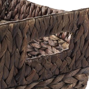 Ensemble de 3 paniers ovales en jacinthe d'eau, paniers de rangement faits à la main, vente en gros, écologiques, fabriqués au Vietnam - Product Image 4