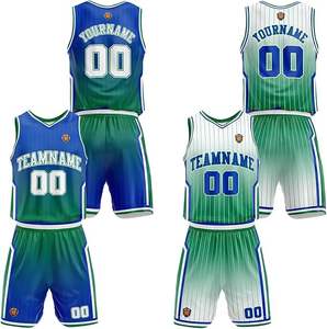 Uniforme de baloncesto personalizado Reversible de alta calidad para hombre, camiseta atlética sin mangas con patrón 3D con ropa de equipo personalizada - Product Image 3