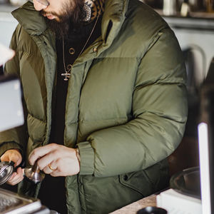 Veste polaire d'hiver de service OEM pour hommes Matériau en toile de haute qualité respirant pour l'extérieur avec fermeture éclair - Product Image 5