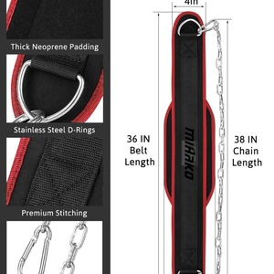 เข็มขัดนีโอพรีนไนลอนแบบดิปปิ้งสำหรับยิมเข็มขัดฝึกยกน้ำหนักพร้อมหัวเข็มขัดสำหรับผู้ใหญ่ - Product Image 4