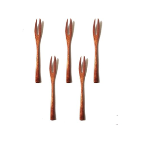 Fourchette en bois couverts Dessert nouveau dernier Style classique fourchette en bois pas cher prix cuisine faite à la main - Product Image 1