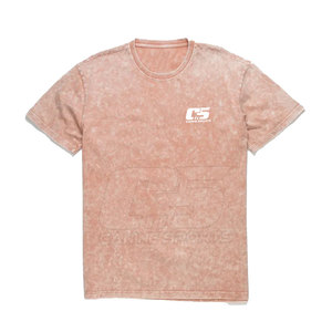 Vente en gros T-shirt de haute qualité délavé à l'acide pour hommes T-shirt en coton délavé à l'acide personnalisé en coton en tissu respirant - Product Image 1