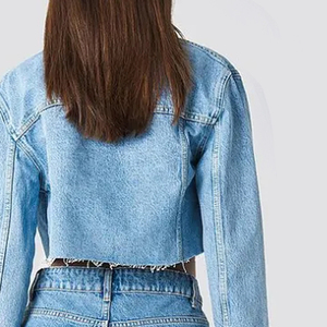 Best Selling Premium Quality <b>Women</b> Crop Top Jacket Online Sale Solid Color <b>Women</b> Crop Top Jacket For Sale - Product Image 5