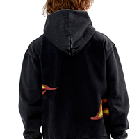 Sweat à capuche Homme « Les rêves deviennent réalité » Oversize Streetwear Imprimé Flamme 100% Coton Polaire Respirant Pull Décontracté Mode Hiver