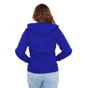Sudadera con capucha de invierno para mujer, con estampado, cremallera completa, manga larga, holgada, con bolsillos, térmica, 100% algodón, forro polar, cortavientos - Product Image 6