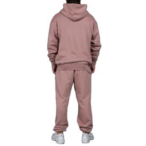 Survêtements à capuche surdimensionnés pour hommes, personnalisés, de haute qualité, poids lourd, 100% coton, molleton respirant, fermeture éclair unie pour l'hiver - Product Image 2
