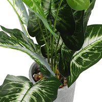 Personnalisé Artificielle Intérieur Calla Lily Bonsaï Feuillage Fenêtre Aménagement Paysager Taro Plantes En Pot pour La Maison Mariage Noël Pot De Bureau