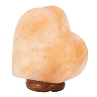Lámpara de Sal del Himalaya Hecha a Mano, Combo Purificador de Aire USB, Formas de Luna, Pirámide, Cubo y Corazón para Hogar y Oficina, Venta al Por Mayor