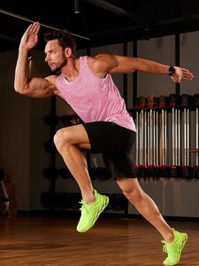 Débardeurs décontractés à séchage rapide pour hommes tricotés sans manches chemise musculaire d'entraînement pour la performance de la salle de sport t-shirts de musculation athlétique - Product Image 3