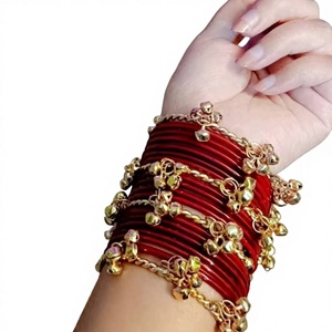 High Quality Glass <b>Bangles</b> Shining Jhumki Ghungroo Waterproof Durable Wedding Party Wear Premium Wholesale Price - Product Image 1