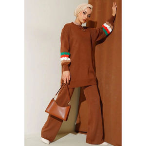 Nueva temporada mujer invierno ropa islámica Abaya vestido Kaftan túnica Dubai musulmán islámico moda turco hecho vestidos islámicos - Product Image 3