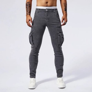 Personalizado de alta calidad de algodón de mezclilla Unwash Original Raw Fashion Selvedge Denim Hombres Slim Fit Jeans - Product Image 3