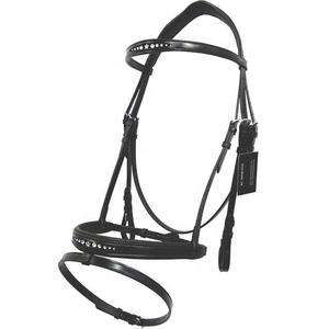 ชุดบังเหียนหนังแบบพรีเมี่ยมสำหรับการขี่ม้าอุปกรณ์ขี่ม้าที่ทนทานรวมถึงสายคล้องคอสำหรับฝึกซ้อมและขี่ม้า - Product Image 4