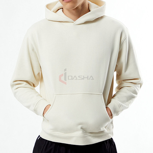 เสื้อมีฮู้ดโอเวอร์ไซส์สำหรับผู้ชายเสื้อสวมหัวผ้าฝ้าย100% 450GSM มีฮู้ดทรงหลวมใส่สบายพิมพ์ลายได้ตามต้องการ - Product Image 1