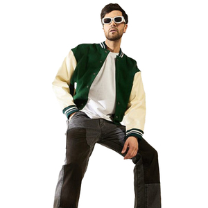 Veste universitaire de baseball universitaire pour hommes 100% coton formel avant saison d'hiver OEM service teint traité Vente en gros personnalisé - Product Image 3