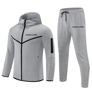 Conjunto Deportivo de Dos Piezas para Hombre, Diseño con Flecos, Estampado, 100% Algodón, Corte Holgado, para Gimnasio y Entrenamiento, con Logotipo Personalizado - Product Image 1
