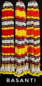 Flor de caléndula artificial + guirnalda de flores de hibisco para decoración | guirnalda de flores de caléndula | 5 pies - Product Image 6