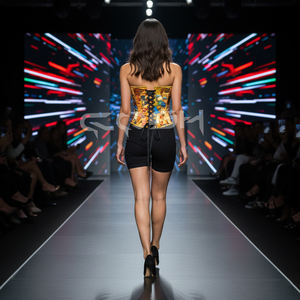 Proveedor de Corsés, Corsé de Satén con Estampado de Ángel, Sublimación Digital, con Varillas de Acero Reforzadas, Tipo Overbust, Empresa de Venta de Disfraces - Product Image 6