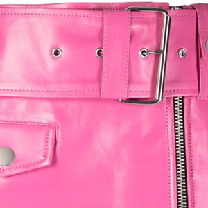 กระโปรงหนังลำลองสำหรับผู้หญิงกระโปรงหนังสีแบบออกแบบได้ตามที่ต้องการ - Product Image 3