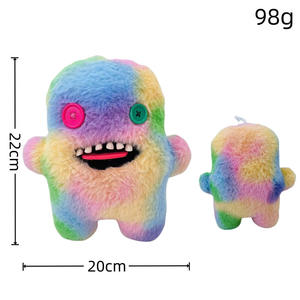 En gros, Pendentif bébé monstre moche et drôle avec crocs effrayants et dents volumineuses, Porte-clés peluche doux pour sac, Cadeau de collection - Product Image 5