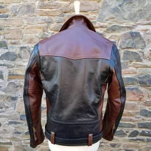 Factory-Made Men's Leather Jackets Custom Labels Comfortable Size Stand Collar Winter Waterproof Breathable Canvas <b>Fabric</b> Hot - Product Image 2