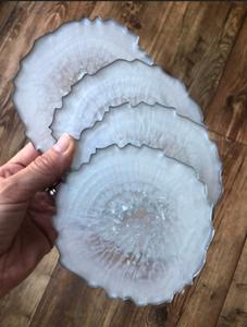 Juego de posavasos de resina personalizables de la mejor calidad, diseño cuadrado de lujo hecho a mano para decoración del hogar para mesas - Product Image 3