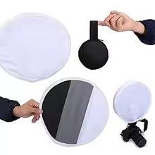 30Cm Xách Tay Kép Mục Đích 2 Trong 1 Màu Xám Thẻ Khuếch Tán + Softbox Vòng Trên Máy Ảnh Speedlite Ánh Sáng Đèn Flash Cân Bằng Trắng Mềm Hộp - Product Image 5
