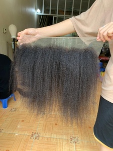 Encaje Hd Encaje transparente Frontal Encaje humano Cutícula cruda Alineada Cabello humano virgen Hecho en Vietnam - Product Image 4