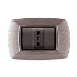 Placca Life Mod. Divano in Plastica e Acciaio Satinato a 3 Posti - Product Image 1
