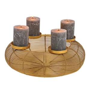 Portavelas de aluminio hecho a mano duradero de marca privada para iluminación de jardín al aire libre y decoración espiritual del hogar - Product Image 1