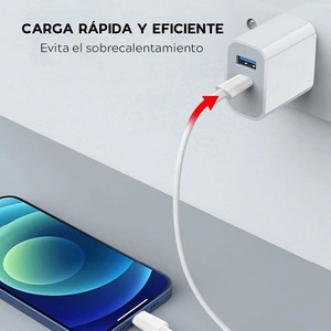 Chargeur mural USB et Type-C à charge rapide - Couleurs assorties - Product Image 5