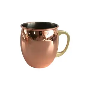 Mule de Moscou en cuivre martelé or rose, verres en métal de qualité supérieure pour les cafés, les bars, cadeau d'affaires, approvisionnement en cuivre pur pour l'exportation à l'échelle mondiale - Product Image 6