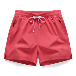 Shorts de bain pour hommes, solides, légers, respirants, à séchage rapide, pour la plage, le surf, avec taille élastique, confortables, pour le sport de plage - Product Image 1