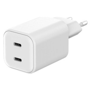USB Type-C 65W Dual Port GaN Caricabatterie White MA GAN652 EU Single 12V <b>5V</b>/3A 15V/3A 1.5A 2A 6A Fast Charging PPS JP Gift Box - Product Image 1