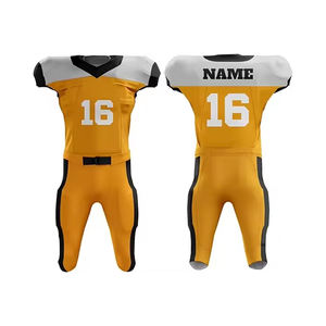 Último diseño de diferentes estilos de color liso uniforme de fútbol americano personalizado a granel conjunto de uniforme americano 2024 - Product Image 5