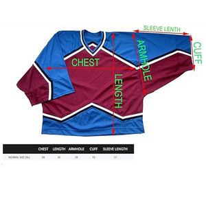 Maillot de hockey sur glace en maille à prix d'usine à bas prix Maillot de hockey en polyester léger 100% personnalisé pour hommes - Product Image 4