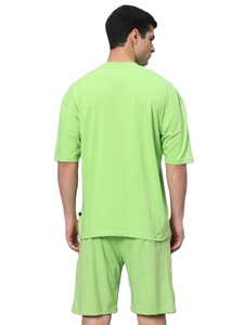 Ensemble de survêtement d'été respirant pour homme en coton de haute qualité, t-shirt à manches courtes et short assorti, ensemble deux pièces pour le sport - Product Image 2