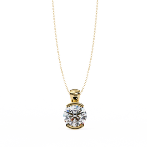 Magnifique pendentif pour femme en or 18 carats avec diamant de laboratoire - Product Image 1