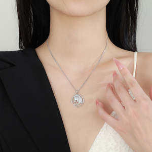 Collar con Colgante de Guepardo Estilo Hip Hop Punk, con Diamantes, Plata de Ley 925, Chapado en Oro, Certificado por Terceros - Product Image 6