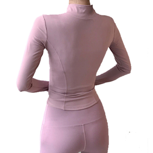 OEM Wholesale <b>Women</b> Yoga <b>Jacket</b> High Quality Breathable Eco-Friendly Windproof Full Length Spandex/Polyester/Nylon <b>Lightweight</b> - Product Image 3